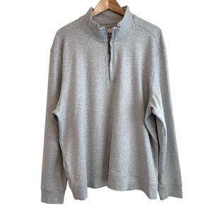 Tommy Bahama Men's Grey 1/4 Zip Pullover Sweatshirt Size XXL